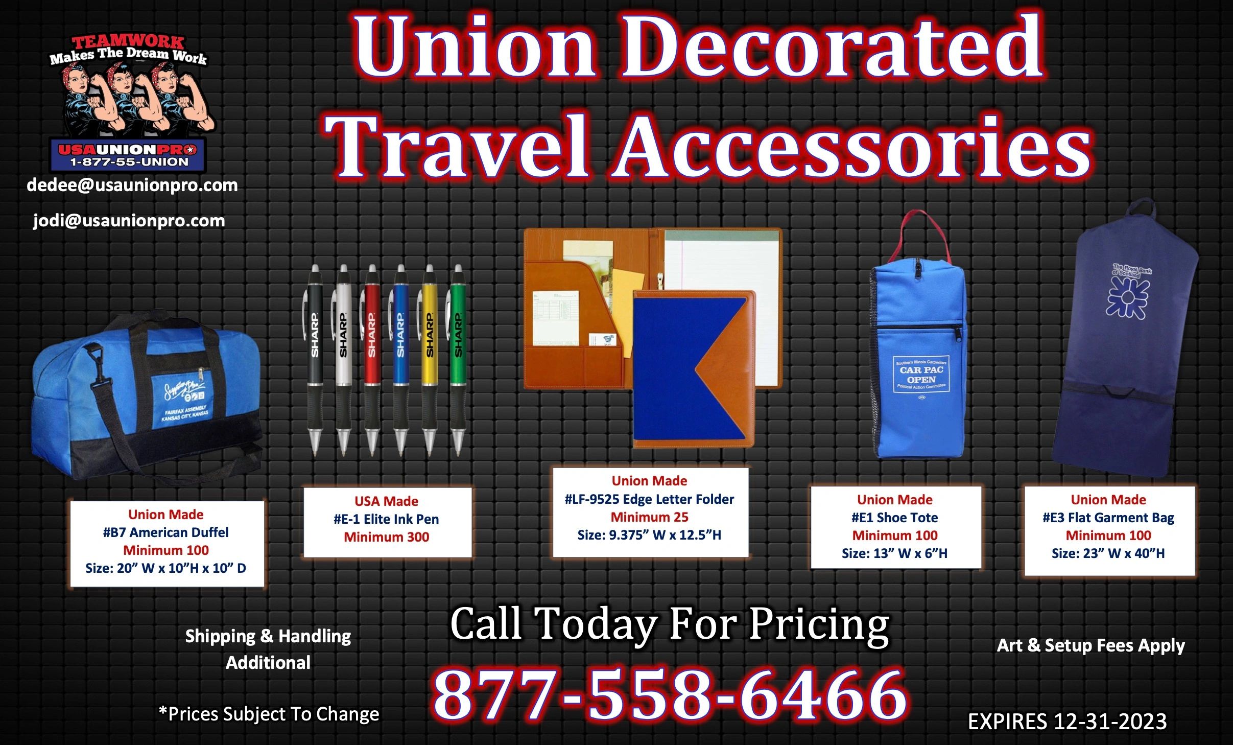 Travel Items USA Union Pro
